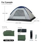IDOOGEN Lightweight 2-Person Camping Dome Tent