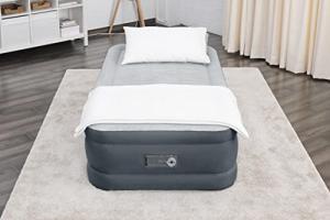 SleepLux Twin Air Mattress with Built-in Pump