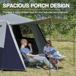 Spacious Blackout 6-Person Instant Camping Tent