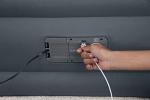 SleepLux Twin Air Mattress with Built-in Pump