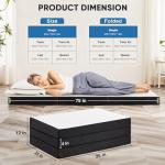 Tri-Fold Memory Foam Mattress - Portable & Washable