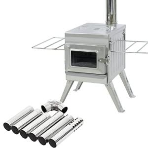 Portable Stainless Steel Camping Stove with Chimney