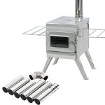 Portable Stainless Steel Camping Stove with Chimney