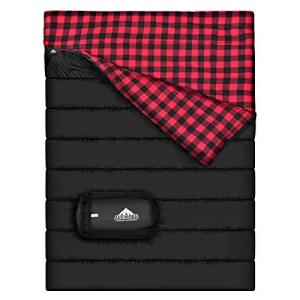 Queen-Sized Waterproof Flannel Double Sleeping Bag