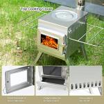 Portable Stainless Steel Camping Stove with Chimney