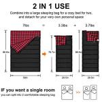 Queen-Sized Waterproof Flannel Double Sleeping Bag