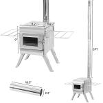 Portable Stainless Steel Camping Stove with Chimney