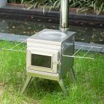 Portable Stainless Steel Camping Stove with Chimney