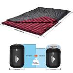 Queen-Sized Waterproof Flannel Double Sleeping Bag