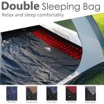 Queen-Sized Waterproof Flannel Double Sleeping Bag