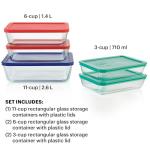 Glass Food Storage Set - 5-Pack with Lids