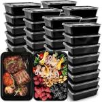 50-Pack Stackable Meal Prep Containers - 26 OZ