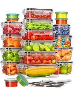 40-Piece Food Storage Containers with Lids Set
