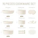 15-Piece Non-Stick Ceramic Cookware Set