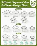 40-Piece Food Storage Containers with Lids Set
