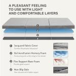 4-Inch Tri-Fold Memory Foam Mattress for Travel