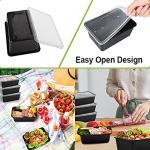 50-Pack Stackable Meal Prep Containers - 26 OZ