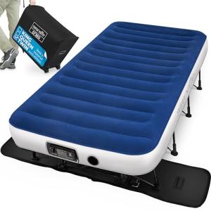 SereneLife Twin Self-Inflating Air Mattress with Frame