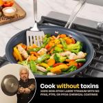 Guy Fieri's Flavortown Laser Titanium Fry Pan Set