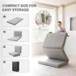 4-Inch Tri-Fold Memory Foam Mattress for Travel