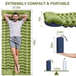 Ultralight Inflatable Camping Sleeping Pad with Pillow