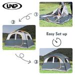 Spacious 6-Person Waterproof Family Camping Tent