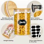 7 Pack Airtight Glass Food Storage Jars