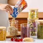 7 Pack Airtight Glass Food Storage Jars