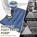 6'' Thick Inflatable Camping Sleeping Pad with Pillow