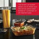 Rubbermaid Brilliance 4.7-Cup Glass Food Containers Set