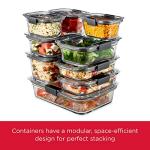 Rubbermaid Brilliance 4.7-Cup Glass Food Containers Set