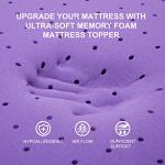 Comfortable Twin Gel Memory Foam Mattress Topper