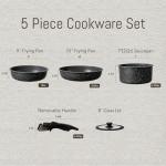 CAROTE Nonstick Cookware Set with Detachable Handles
