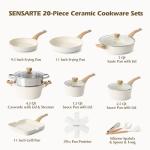 Sensarte 20-Piece Nonstick Ceramic Cookware Set