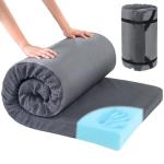 HOMBYS Portable Memory Foam Camping Mattress Pad