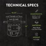 GasOne Wood Burning Rocket Stove for Camping