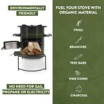 GasOne Wood Burning Rocket Stove for Camping