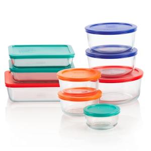 Versatile 9-Pack Glass Food Storage Set