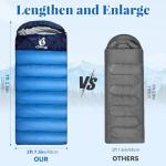Waterproof Adult Sleeping Bag for 3 Seasons