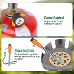 WADEO Portable Propane Single Burner Camp Stove