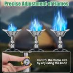 WADEO Portable Propane Single Burner Camp Stove