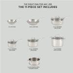 T-fal 11-Piece Stainless Steel Cookware Set
