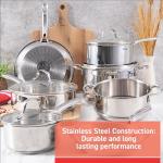 T-fal 11-Piece Stainless Steel Cookware Set