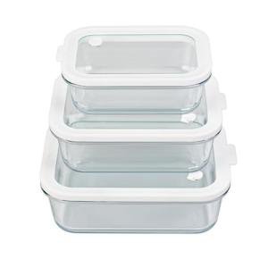 Airtight Glass Storage Containers Set of 3