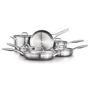 Calphalon 11-Piece Stainless Steel Cookware Set