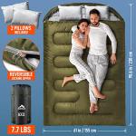 MEREZA XL Double Sleeping Bag for Camping & Hiking