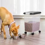 Airtight Pet Food Storage Container with Wheels