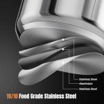 14-Piece Stainless Steel Camping Cookware Set