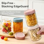 NETANY 6-Pack Glass Overnight Oats Containers