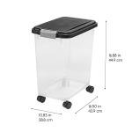Airtight Pet Food Storage Container with Wheels